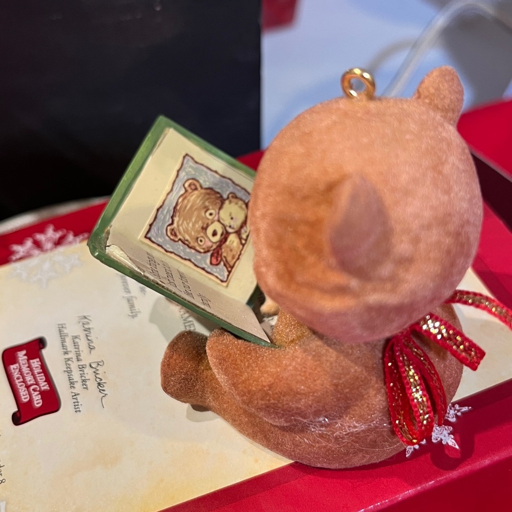 Hallmark Keepsake Ornament - Brown Bears with Green Book - Adoption 2004 - Picture 4 of 8